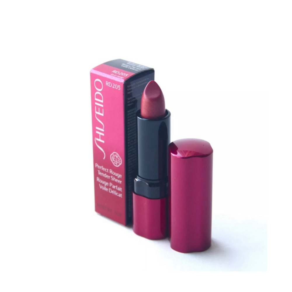 Shiseido Perfect Rouge Tender Sheer Lipstick RD205 FLORA Full Size 4 g / .14 OZ.